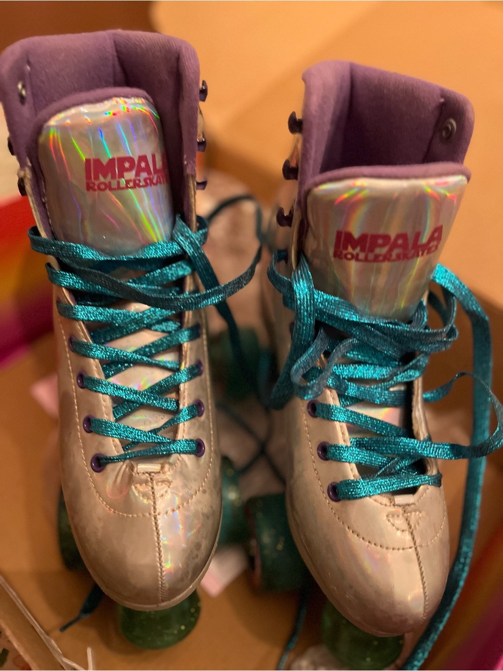 Women’s Holographic Impala Roller Skates NWT Size 6